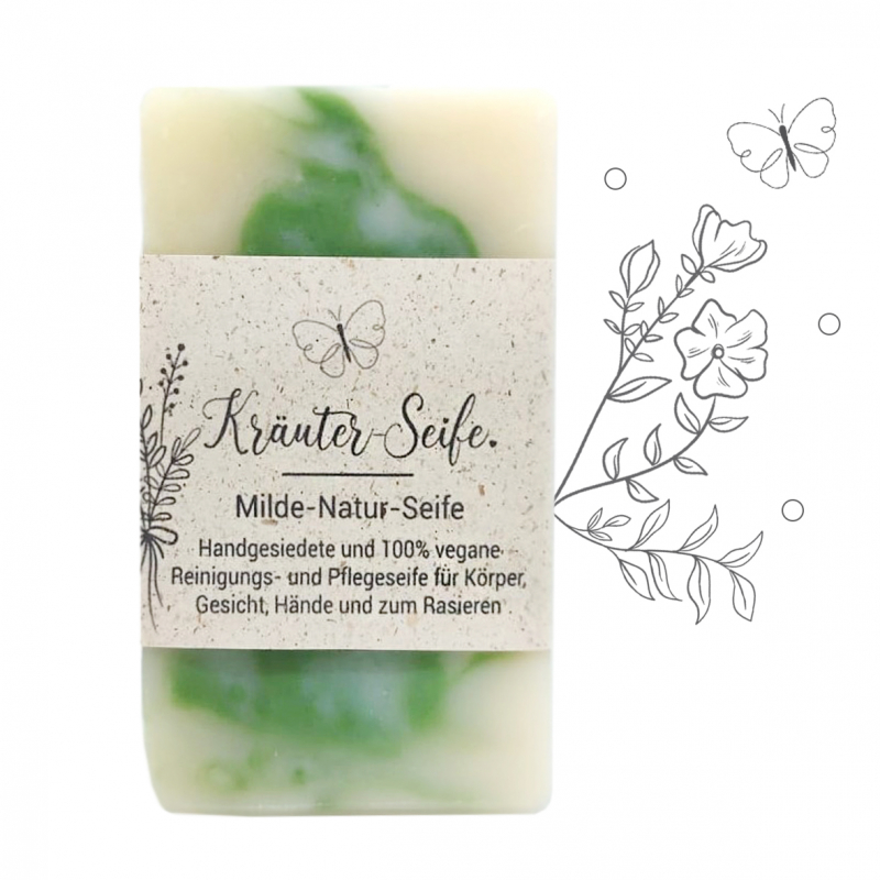 Kräuterseife | Green Soap mit 100% echten Kräuterextrakt