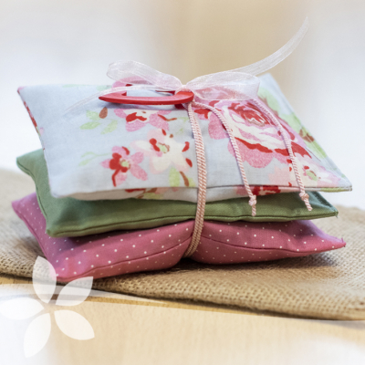3er Lavendelkissen ´Rosenzauber´ | Handgenäht aus 100% Baumwolle